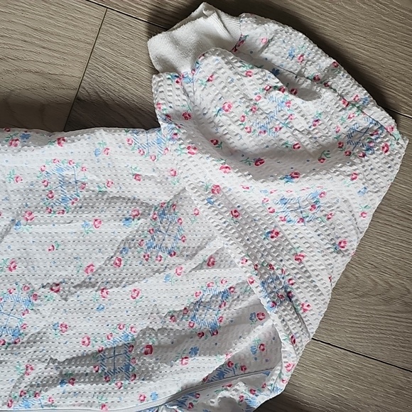 Vintage Pretty Baby Lightweight Floral Shortsleeve Romper 3x - Picture 4 of 9